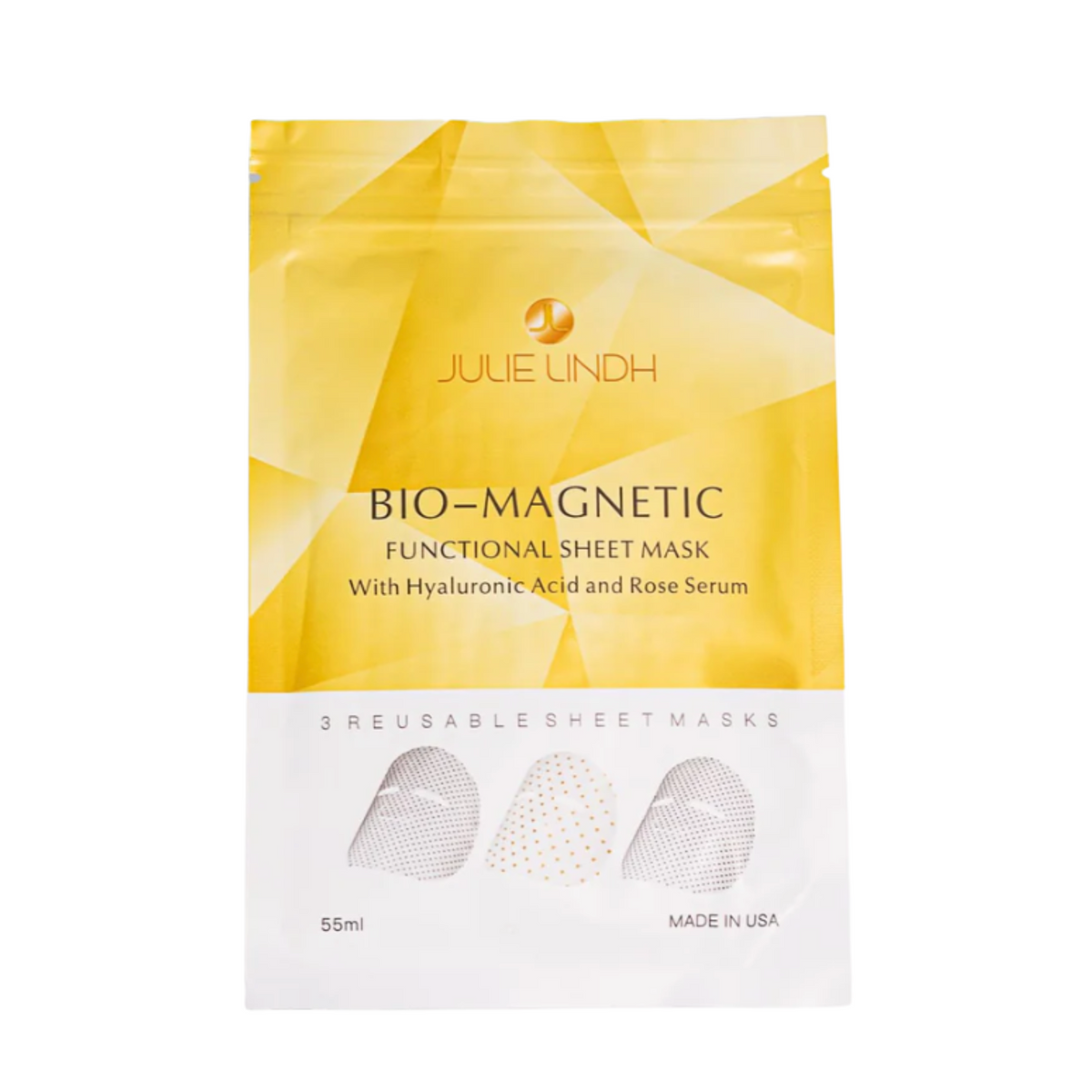 Bio-Magnetic Sheet Mask with Hyaluronic Acid and Rose Serum | Julie Lindh